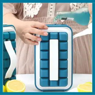 Cutie speciala pentru cuburile de gheata, interior din silicon 2