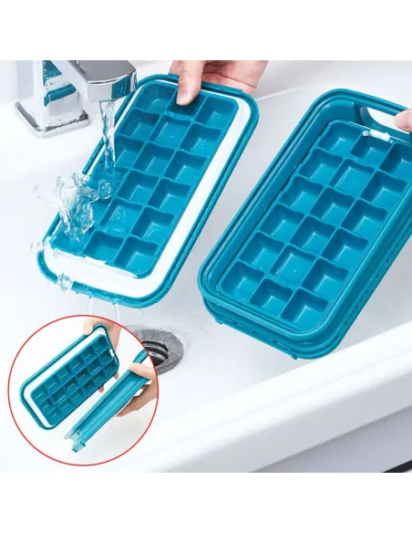 Cutie speciala pentru cuburile de gheata, interior din silicon