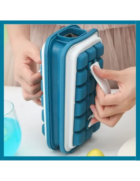 Cutie speciala pentru cuburile de gheata, interior din silicon