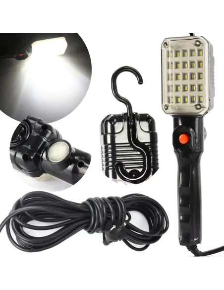 Lampa de lucru cu LED, carlig si magnet, lungime cablu 10m