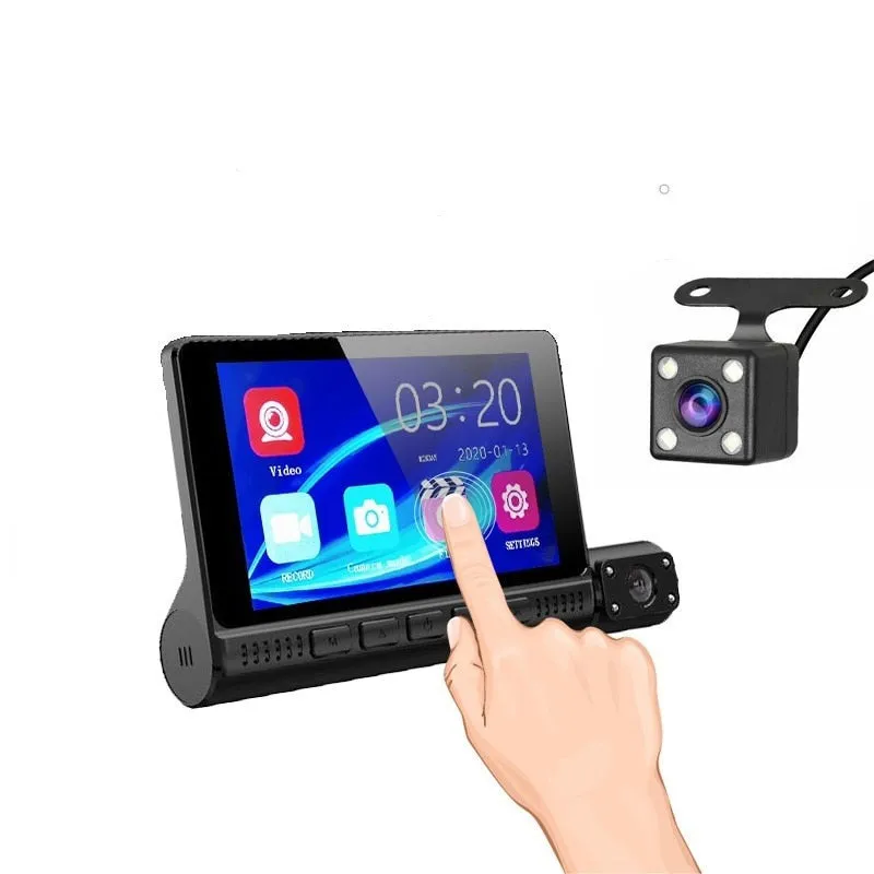 Camere auto DVR, 3 camere, video Full HD 1080 x 1920, Ecran