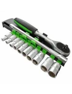 Set 12 Piese, Cheie cu Clichet 1/2", Capete Chei Tubulare
