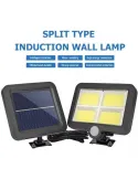 Proiector 10W 128LED cu senzor de miscare si panou solar