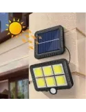 Proiector solar 10W 6 casete COB LF-1520 red-mag.ro