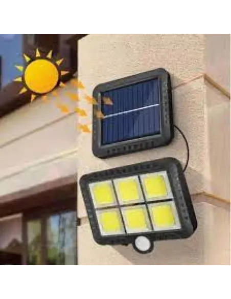Proiector solar 10W 6 casete COB LF-1520 red-mag.ro