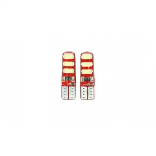 Set 2 x Becuri auto LED cu stroboscop, CBT-507 red-mag.ro