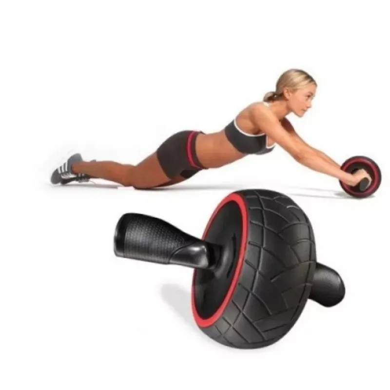 Roata Fitness pentru abdomene cu sistem de retractare red-mag.ro