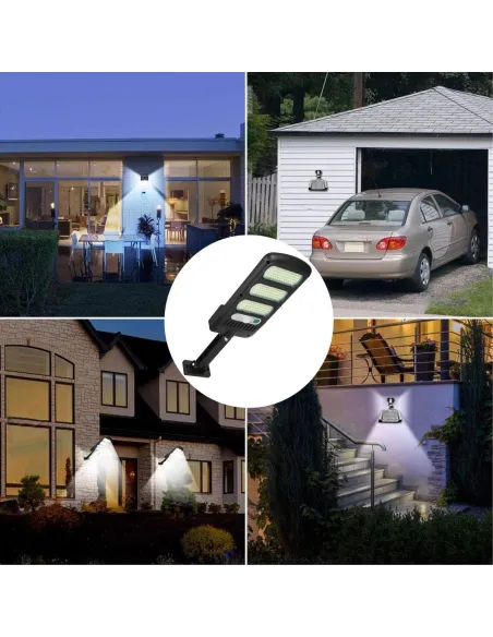 Mini proiector W755-4 SMD LED 3 linii cu panou solar senzor de