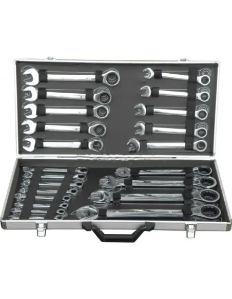 Trusa profesionala, 22 chei combinate cu clichet red-mag.ro