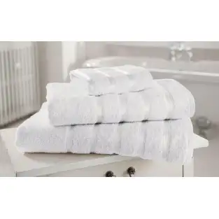 Set 6 prosoape Premium albe 100% bumbac pakistanez red-mag.ro