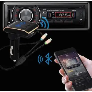 Modulator FM, Bluetooth, Car Kit OEM USB Q10 + 2 cabluri 2
