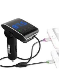 Modulator FM, Bluetooth, Car Kit OEM USB Q10 + 2 cabluri