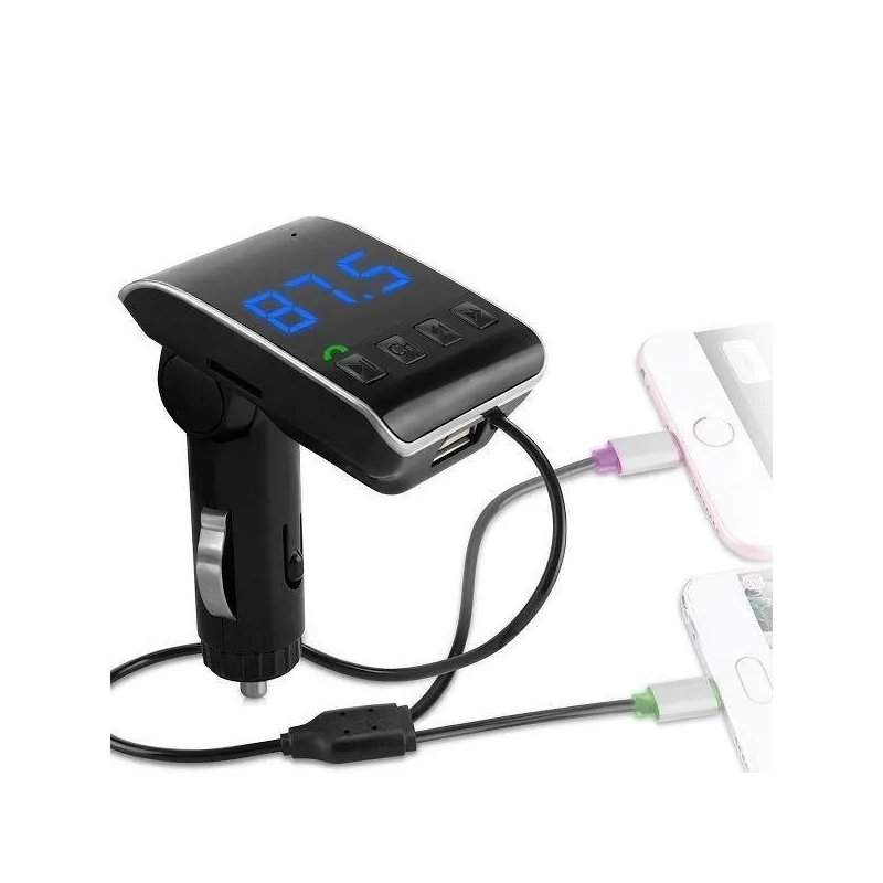 Modulator FM, Bluetooth, Car Kit OEM USB Q10 + 2 cabluri