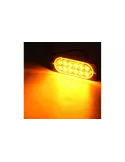 Set 2 Stroboscoape, 10-30V 12 Led-uri cu lumina portocalie