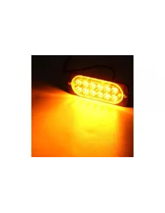 Set 2 Stroboscoape, 10-30V 12 Led-uri cu lumina portocalie 2