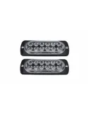 Set 2 Stroboscoape, 10-30V 12 Led-uri cu lumina portocalie