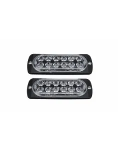 Set 2 Stroboscoape, 10-30V 12 Led-uri cu lumina portocalie