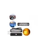 Set 2 Stroboscoape 10-30V, 6 Led-uri cu lumina portocalie