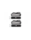 Set 2 Stroboscoape 10-30V, 6 Led-uri cu lumina portocalie
