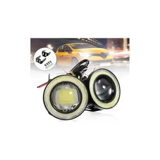 Set 2 proiectoare auto cu LED Angel Eyes, 64mm red-mag.ro 2