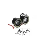 Set 2 proiectoare auto cu LED Angel Eyes, 64mm red-mag.ro