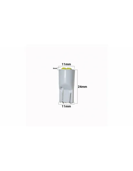 Set 2 x Bec T10 4 led 3030 4W 12V red-mag.ro