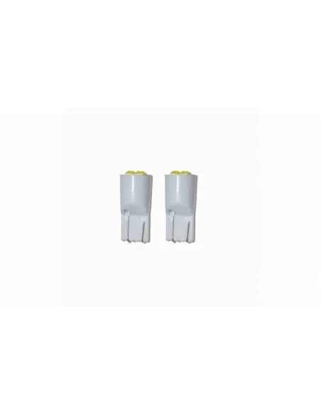 Set 2 x Bec T10 4 led 3030 4W 12V red-mag.ro