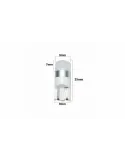 Set 2 x Bec led W5W T10 cu LED CSP Seoul 5W - Alb pur red-mag.ro