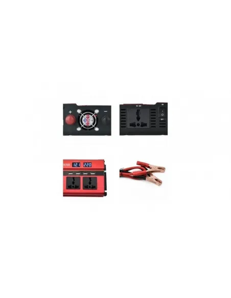 Invertor auto 1000W, 4 USB, 3 iesiri 220V red-mag.ro