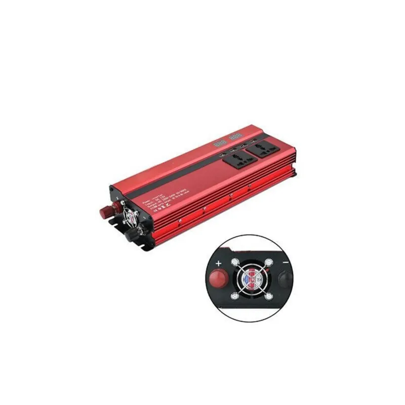 Invertor auto 1000W, 4 USB, 3 iesiri 220V red-mag.ro