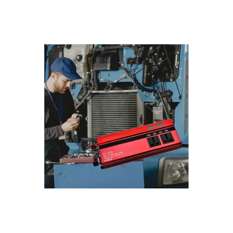 Invertor auto 1000W, 4 USB, 3 iesiri 220V red-mag.ro