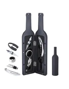 Set cadou elegant pentru vin cu 5 accesorii red-mag.ro