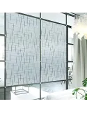 Folie decorativa pentru geam, 45 cm x 300 cm, Cross Pattern