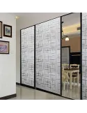 Folie decorativa pentru geam, 45 cm x 300 cm, Cross Pattern