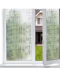 Folie decorativa pentru geam, 45 cm x 300 cm, Cross Pattern