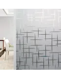 Folie decorativa pentru geam, 45 cm x 300 cm, Cross Pattern