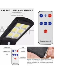 2 x Lampa Solara Tip Stradala 150 LED COB cu 6 casete red-mag.ro 2