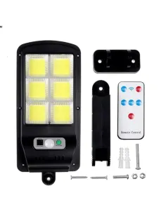 2 x Lampa Solara Tip Stradala 150 LED COB cu 6 casete red-mag.ro