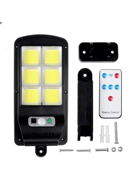 2 x Lampa Solara Tip Stradala 150 LED COB cu 6 casete red-mag.ro