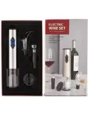 Set accesorii pentru vin cu tirbuson electric, 4 piese