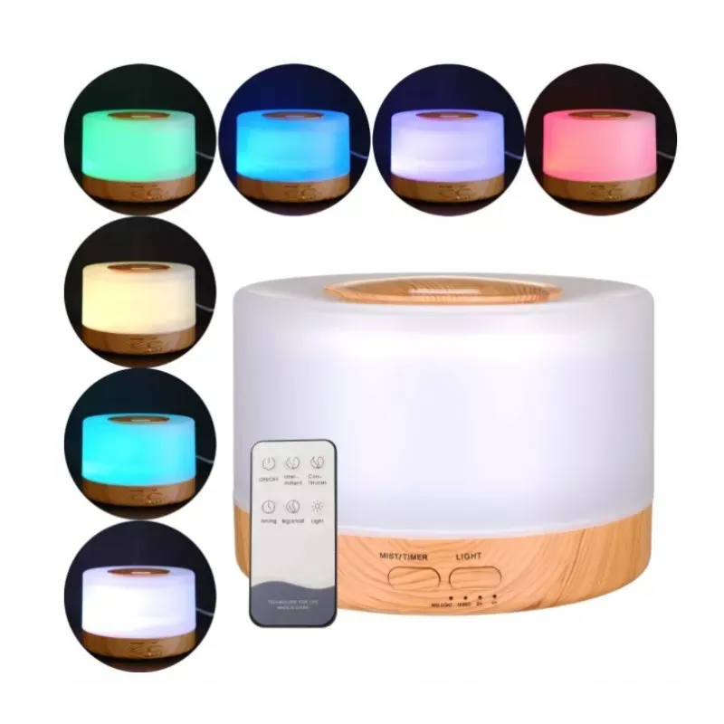 Umidificator de Aer cu Ultrasunete D006 cu LED 500ml red-mag.ro