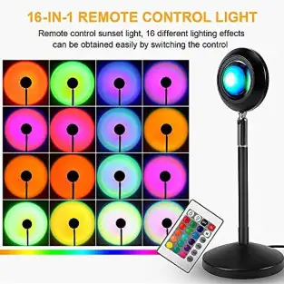 Lampa cu lupa videografie - efecte Sunset, Rainbow, Sunrise 2