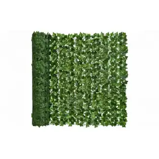 Gard artificial verde cu frunze, 300x100cm 2