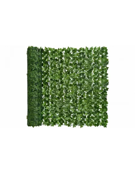Gard artificial verde cu frunze, 300x100cm red-mag.ro