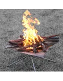 Semineu portabil din otel inoxidabil pentru camping, picnic