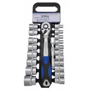 RIB-Set 20 Piese, Cheie cu Clichet 1/2", Capete Chei Tubulare