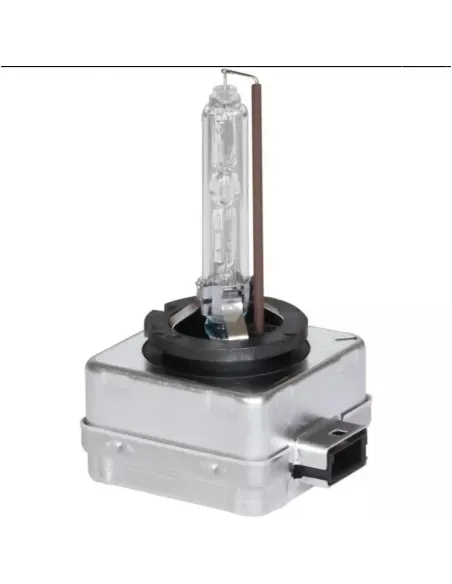 Set 2 becuri Xenon D1S White auto pentru far, suport metalic