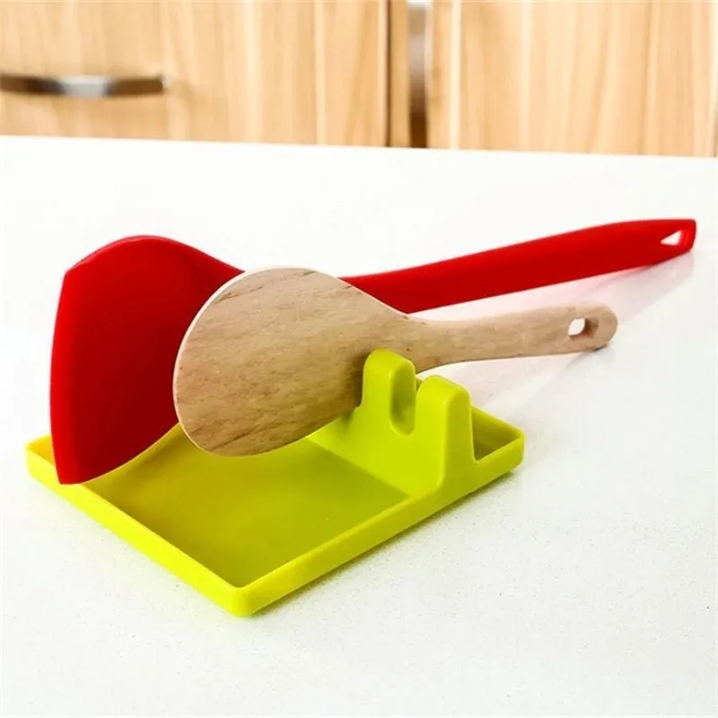 Suport de bucătărie din silicon pentru polonice și linguri de