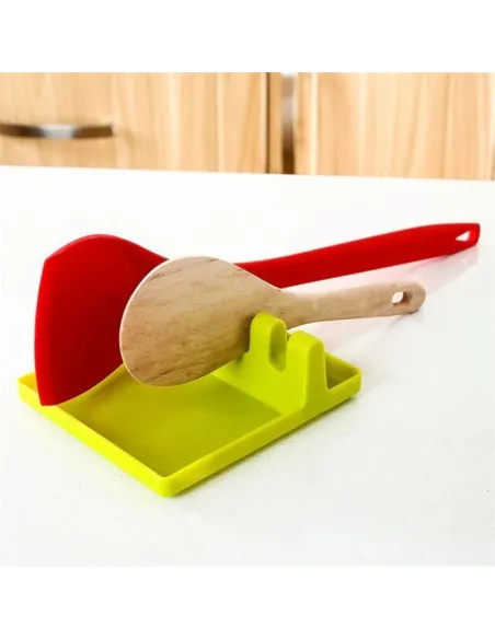 Suport de bucătărie din silicon pentru polonice și linguri de