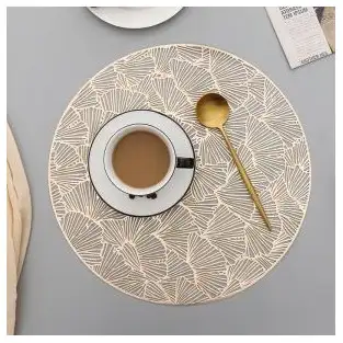 Set 6 suporti farfurie, model rotund red-mag.ro